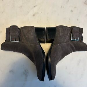 VIA SPIGA GREY SUEDE Women's Suede Ankle Boots
